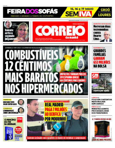 Capa de quarta-feira, 13 de maio de 2026