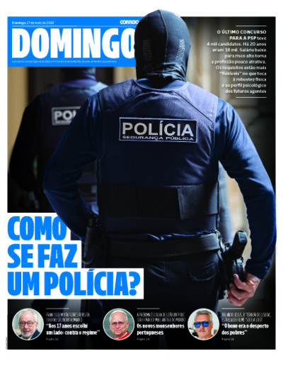 Capa de domingo, 17 de maio de 2026