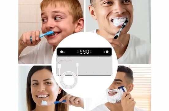 Suporte UVC transforma higiene oral com esterilização e organização