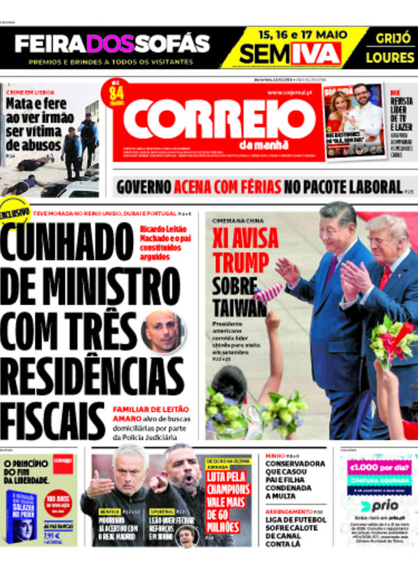 Capa do jornal