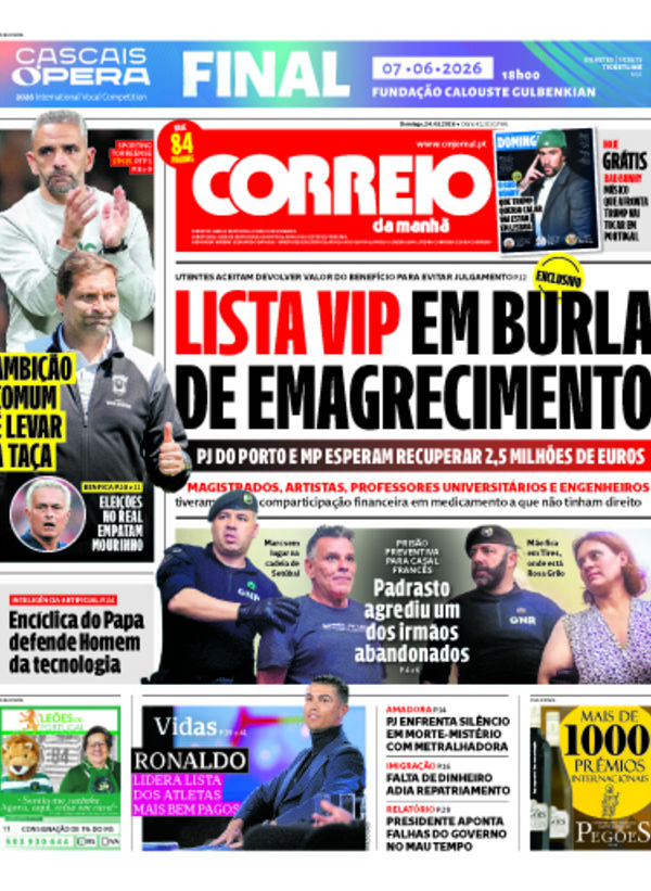 Capa do jornal