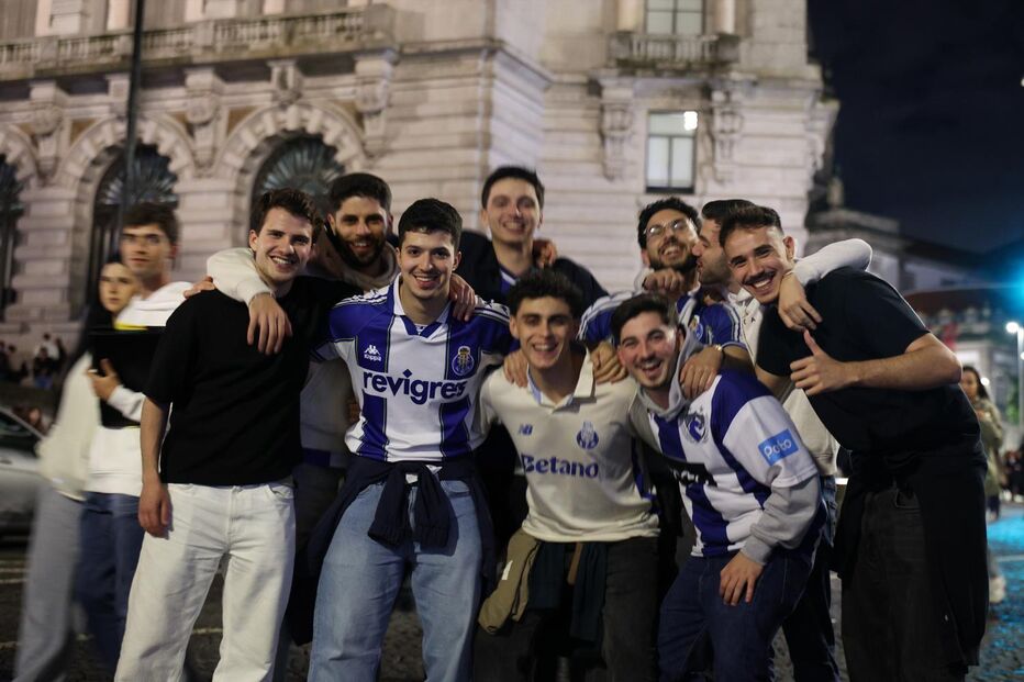 Adeptos nos Aliados, no Porto