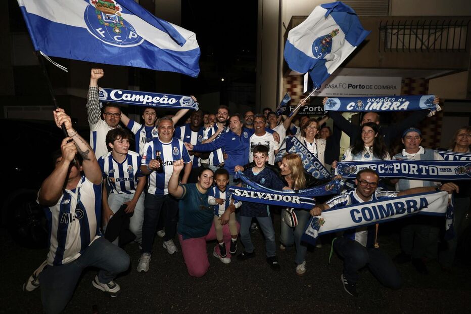 Festejos da conquista do título do FC Porto, Coimbra