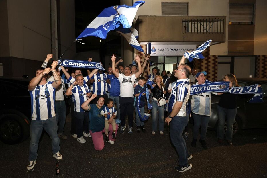 Festejos da conquista do título do FC Porto, Coimbra