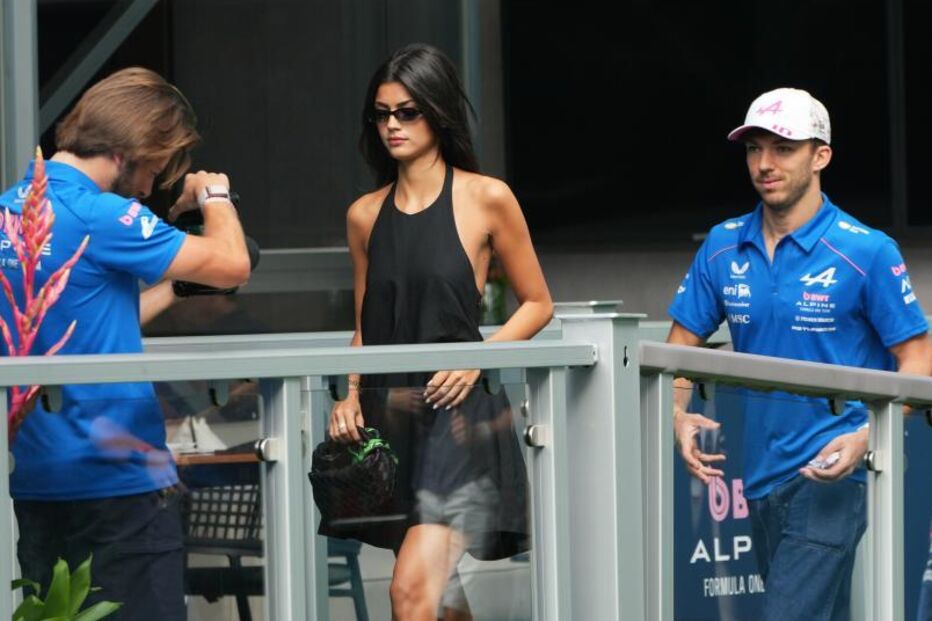 Francisca Cerqueira Gomes e Pierre Gasly