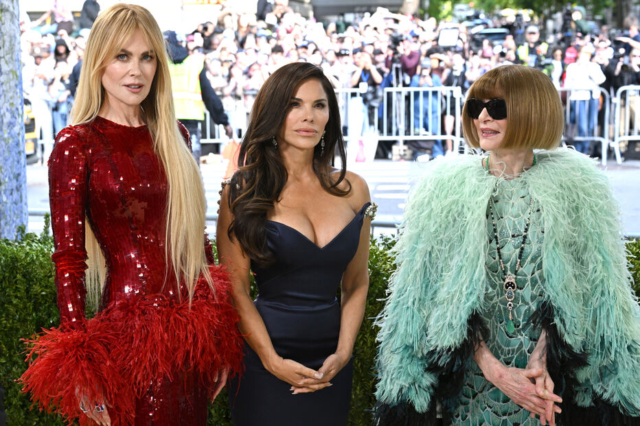 Nicole Kidman, Larsa Pippen e Anna Wintour posam juntas num evento