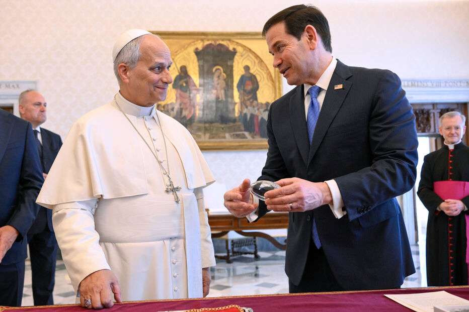 Marco Rubio e Papa Leão XIV