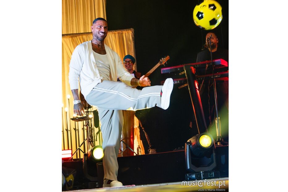 Ricardo Quaresma no concerto de Nininho Vaz Maia