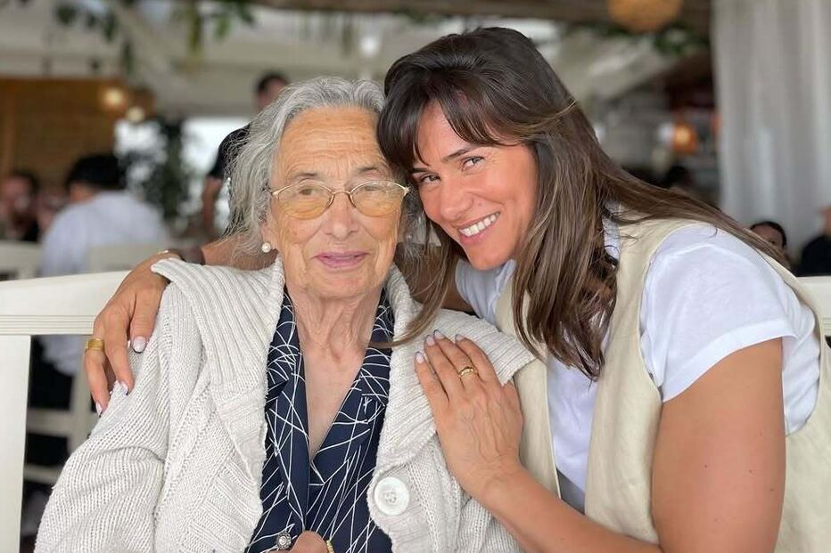 Cláudia Vieira e a avó Ludovina