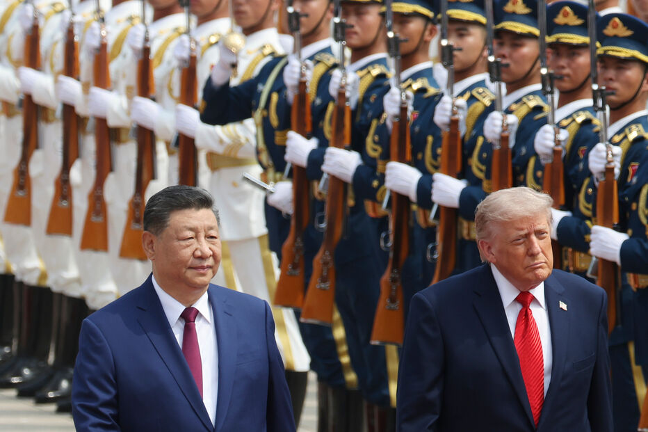 Presidente chinês recebe o presidente norte-americano para encontro em Pequim