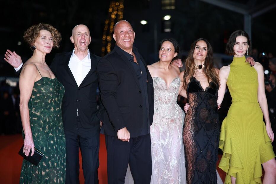 Vin Diesel e elenco de 'Velocidade Furiosa' juntos em Cannes