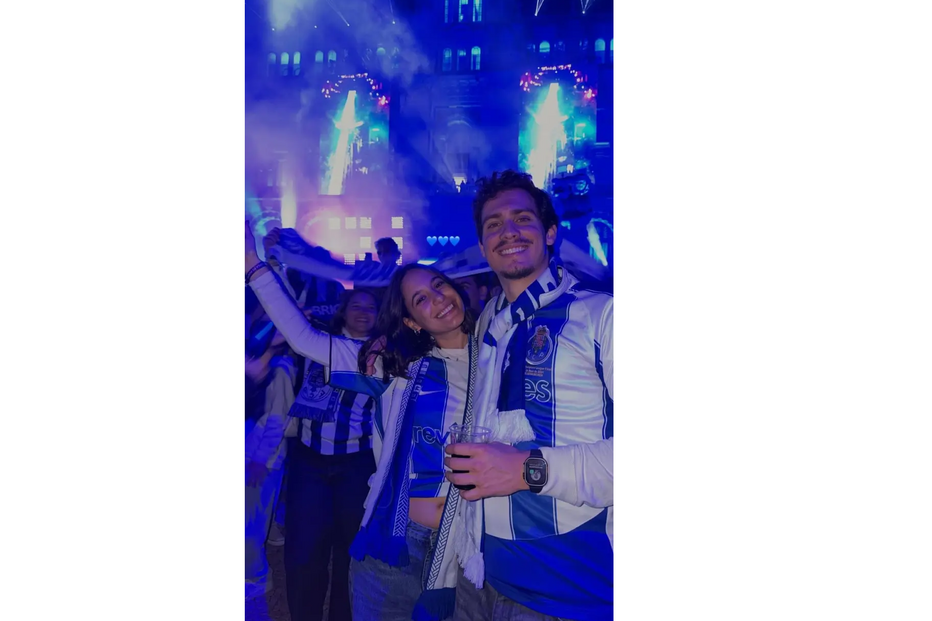 Hugo Montenegro e a namorada Leonor Guedes Novaes