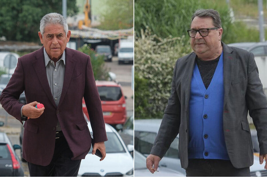 Luís Filipe Vieira e João Malheiro hoje em tribunal