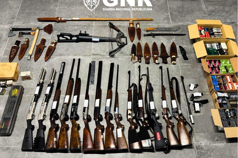 GNR apreende armas e munições ilegais