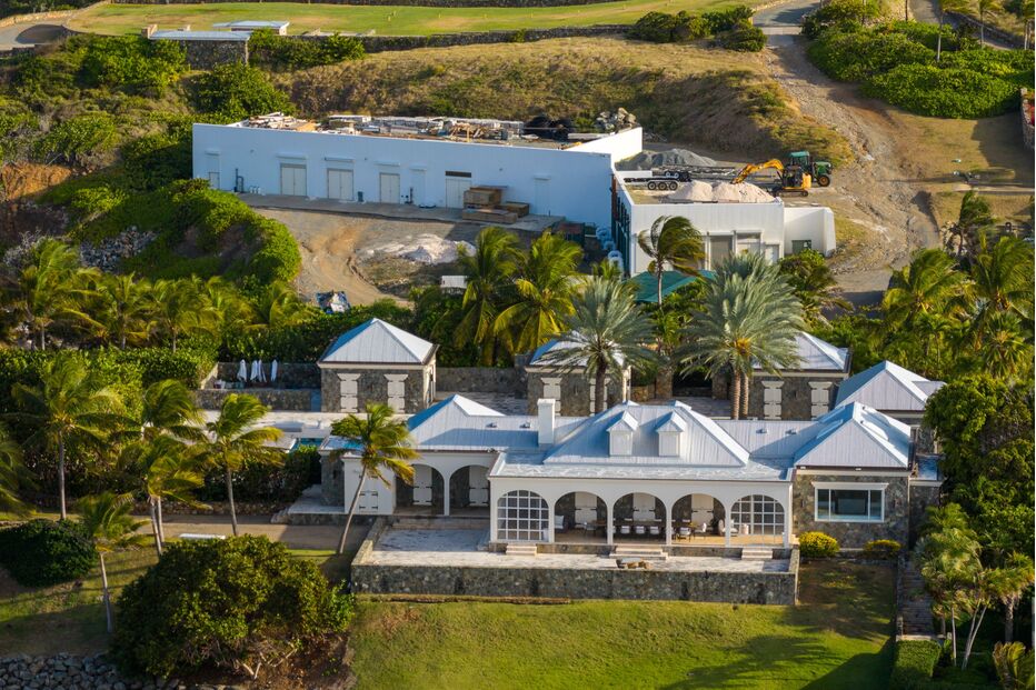 Vista aérea da propriedade que pertenceu a Jeffrey Epstein, nas Ilhas Virgens Americanas