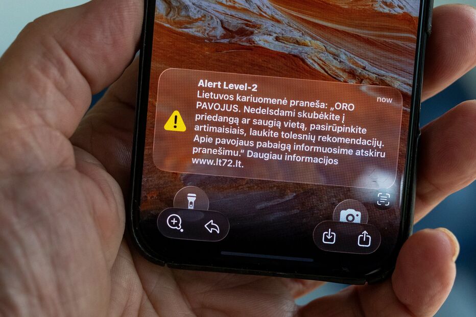 Alerta de drone na Lituânia