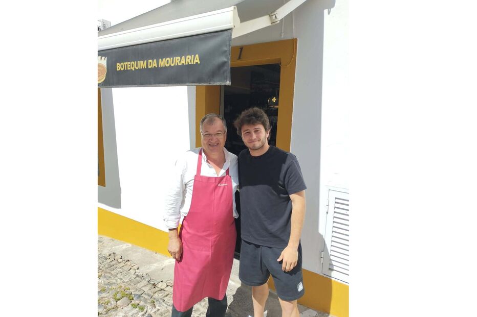 João Neves no restaurante Botequim da Mouraria