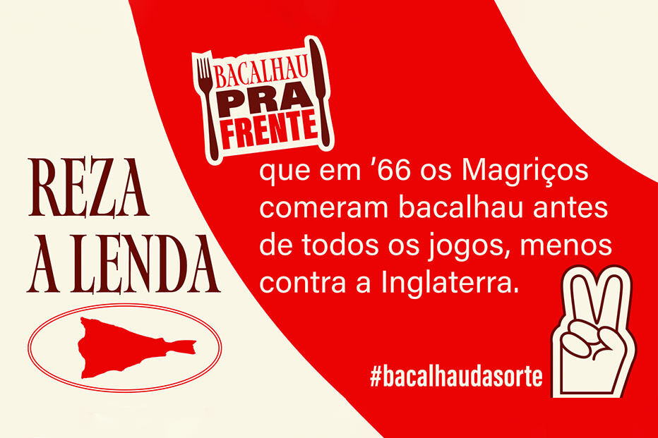 Em 1966, a seleção portuguesa comeu bacalhau antes de todos os jogos, exceto contra a Inglaterra