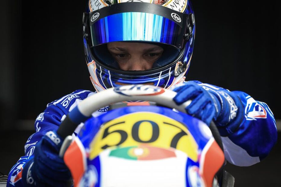 Pedro Valente, piloto de karts que teve um acidente e ficou com problemas motores 
