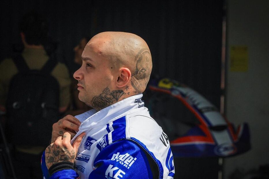 Pedro Valente, piloto de karts que teve um acidente e ficou com problemas motores 