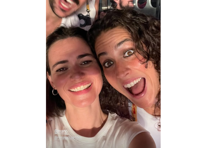 Joana Santos e Maro no concerto do Bad Bunny em Lisboa