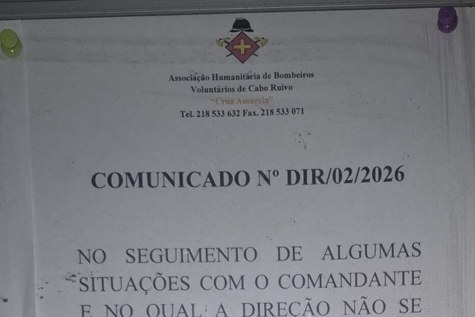 Comandante Ricardo Pastos perde confiança da direção dos Bombeiros de Cabo Ruivo
