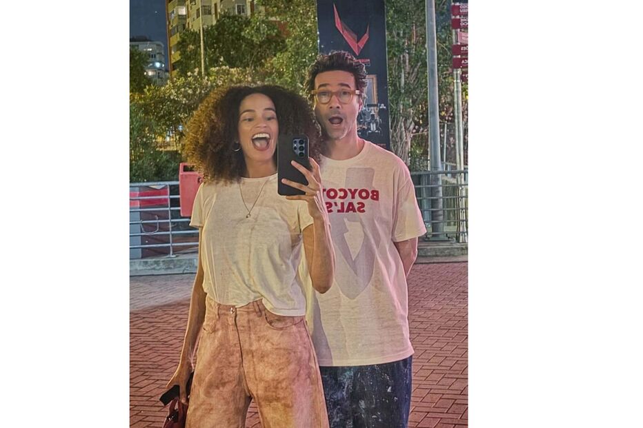 David Fonseca e Ana Sofia Martins no concerto do Bad Bunny