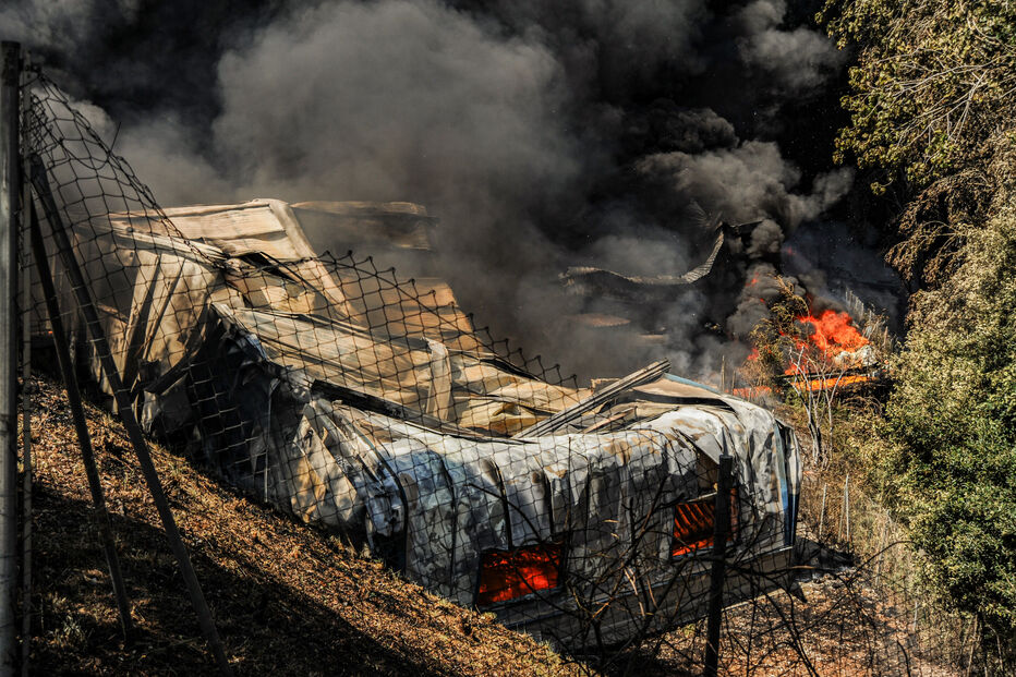Incêndio em Òrrius, Barcelona