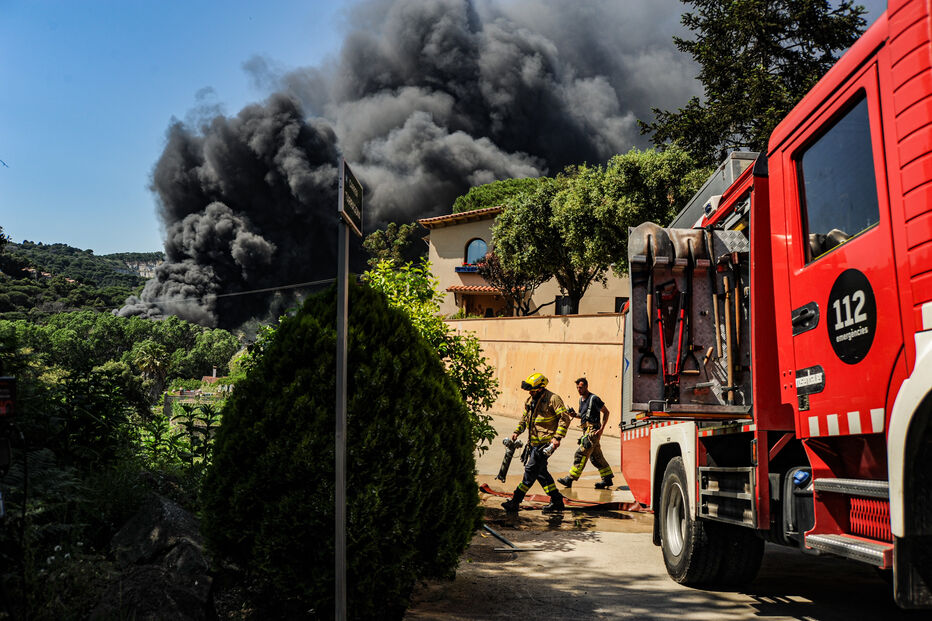Incêndio em Òrrius, Barcelona