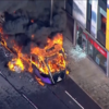Imagens aéreas mostram chamas e caos nas ruas de Belfast dur