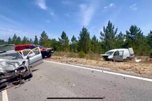 Três feridos em colisão na ER244 em Ponte de Sor. Helicóptero acionado