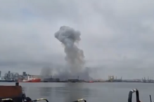 Drone marítimo ucraniano explode em porto na Roménia