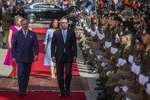  Presidente da República, António José Seguro, acompanhado da sua esposa, Margarida Maldonado Freitas, recebido pelo Grão-Duque, Guilherme V e pela Grã-Duquesa, Stephanie de Luxemburgo