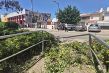 Local do atropelamento em Albufeira