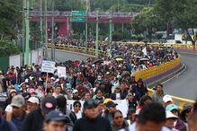 Manifestações e congestionamentos dominam Cidade do México no arranque do Mundial