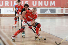 Benfica vence Sporting no primeiro jogo da final do campeonato de hóquei em patins