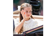 Charlotte no desfile 'Trooping the Colour'