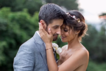 Andreia Rodrigues e Daniel Oliveira no dia do casamento