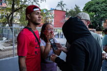 As imagens da destruição em Caracas após sismos