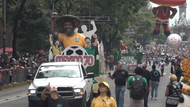 Cidade do México celebra história dos Mundiais com desfile pelas ruas da capital