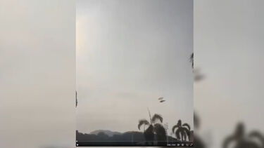 Imagens mostram colisão e queda de helicópteros no Rio de Janeiro