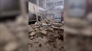 Vídeo mostra destruição em edifício da televisão estatal venezuelana VTV