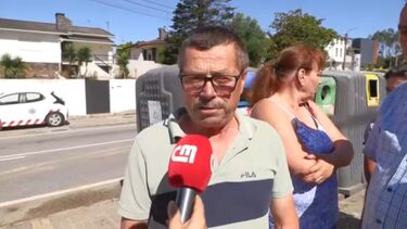 Homem emocionado diz que soube que prédio da filha em Santa Maria da Feira estava a arder através das redes sociais