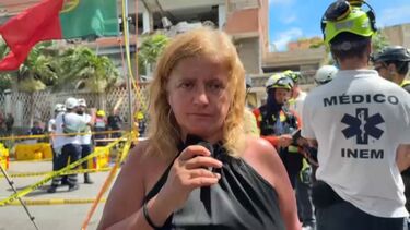 Equipa da CMTV no local onde derrocada iminente compromete resgate de homem soterrado nos escombros na Venezuela