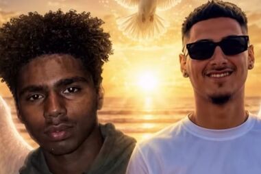 Denilson Garcia, de 24 anos, e o amigo Rafael, de 22 
