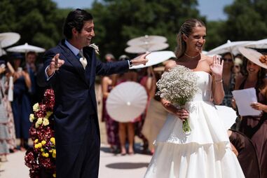 Júlia Palha e Frederico Porém Murta no casamento