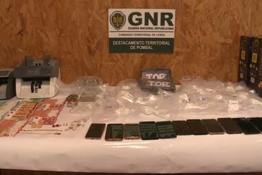 GNR de Pombal detém quatro suspeitos na posse de 20 mil doses de cocaína e haxixe