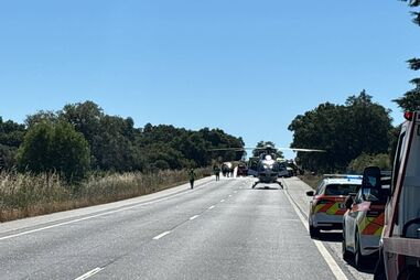 Colisão entre dois carros faz um morto e dois feridos graves em Estremoz