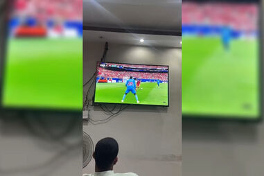 Gaza assiste ao Portugal - RD do Congo e torce por CR7