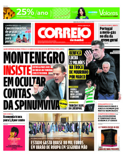 Capa do jornal